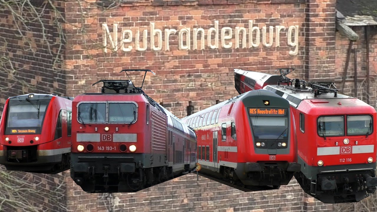 [HD] BR 143 193-1 , BR 112 im Plandienst DB Regio in Neubrandenburg
