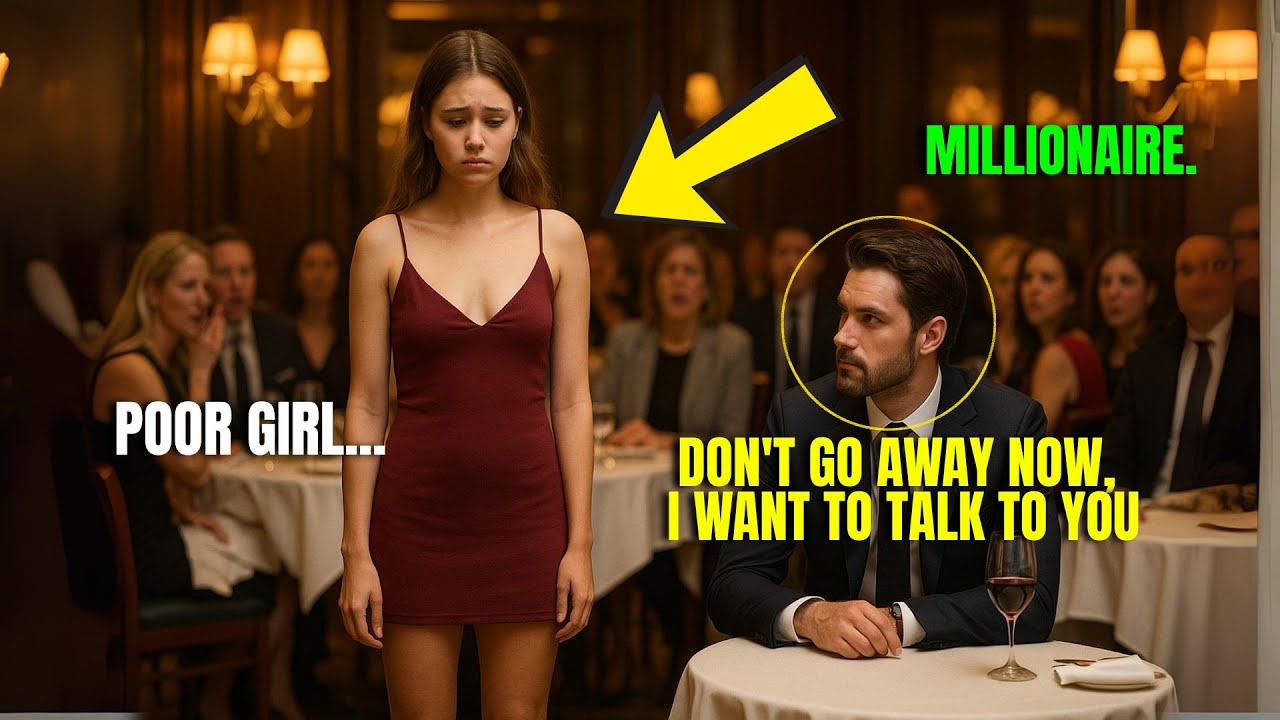 HUMBLE GIRL IS REJECTED for her simple clothes — until a MILLIONAIRE pays her restaurant bill