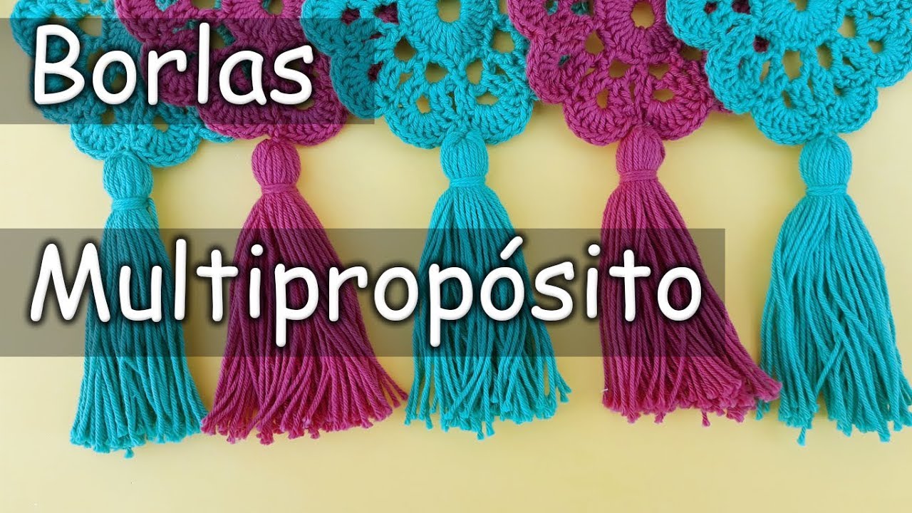 Borlas a Crochet Multiprop&oacute;sito