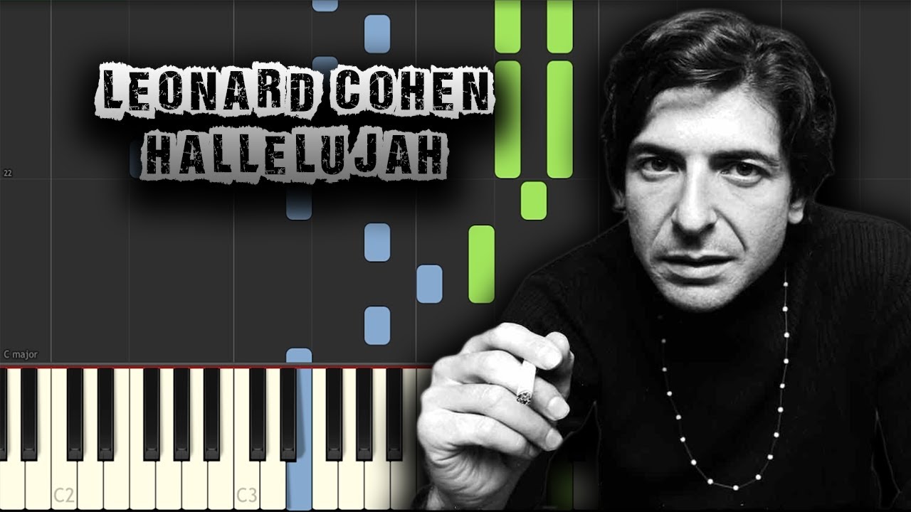 Leonard Cohen - Hallelujah - [Piano Tutorial] (Synthesia) (Download MIDI + PDF Scores)