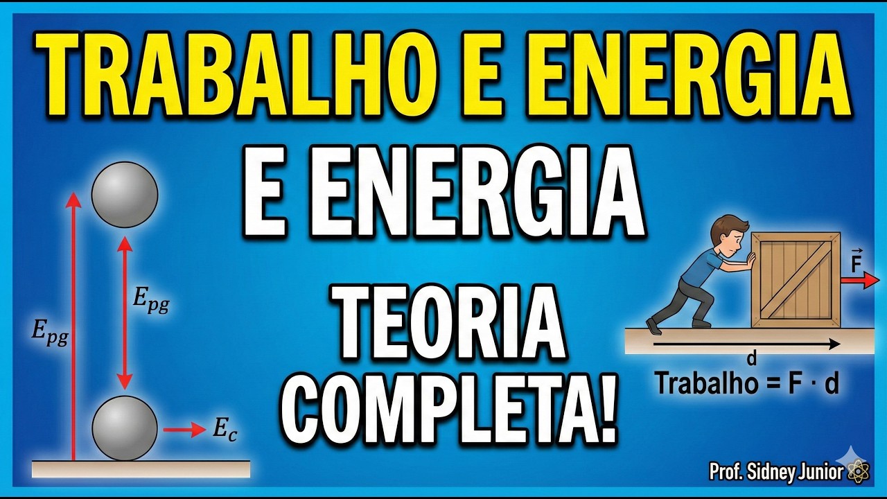 O conceito de TRABALHO E ENERGIA que você PRECISA saber para as provas! 📚