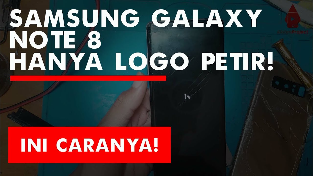 Samsung Galaxy Note 8 Hanya Logo Petir