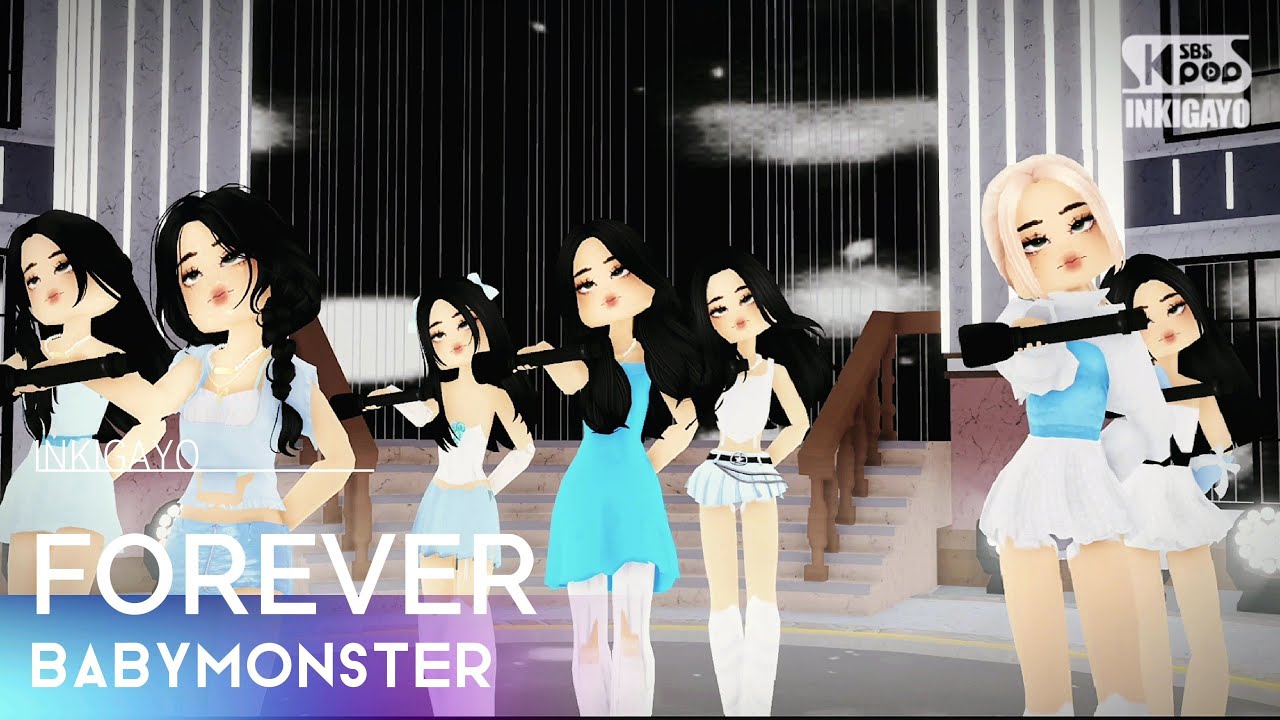 BABYMONSTER (베이비몬스터) - FOREVER @인기가요 inkigayo (Roblox performance)
