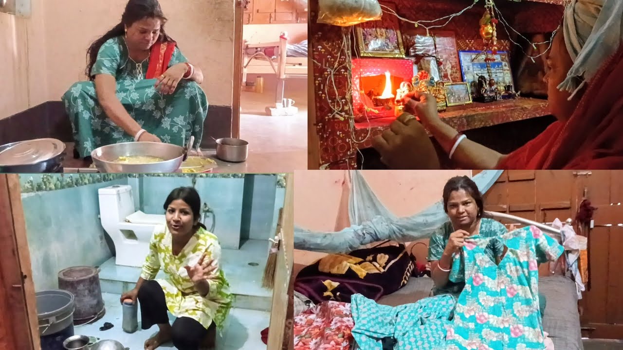 आज सुबह सुबह पूजा पाठ करके बैठ गई होली का पकवान बनाने के लिए 🥰🙏