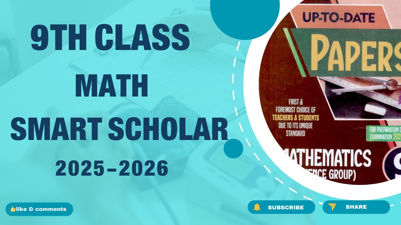 9th class math hamdard scholar up to date 2025-2026 - 9th math smart scholar 2026