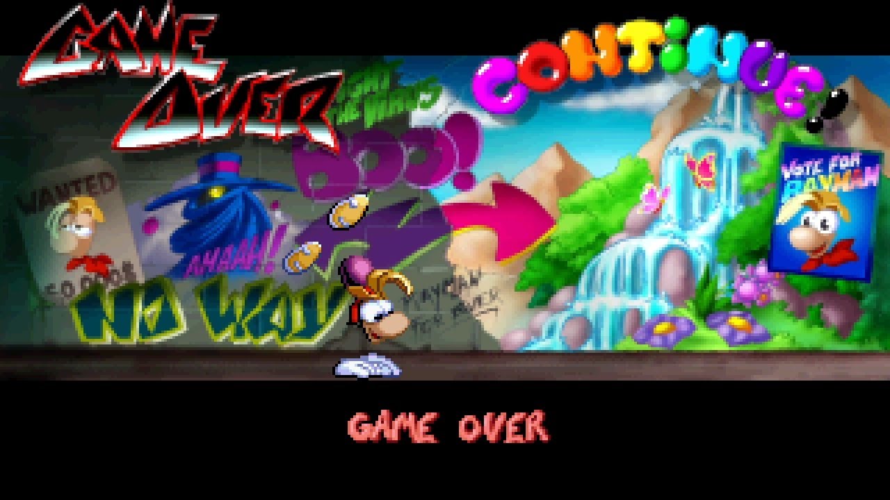 Rayman Redemption + ReDesigner - Game Over Screen