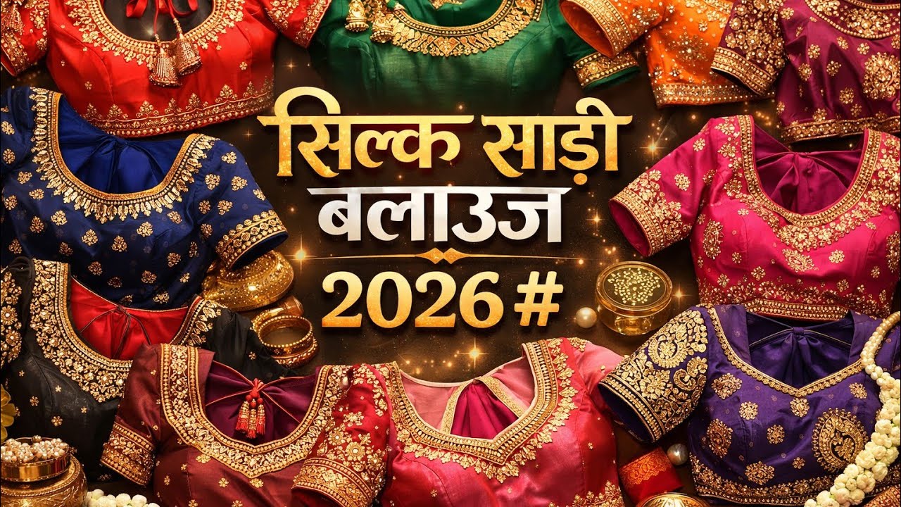 ❤️2026✨most 👌demanding silk saree blouse design ideas सिल्क साड़ी की बहुत ❤️खूबसूरत 🤩ब्लाउज डिजाइन
