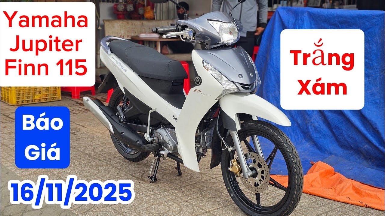 Báo giá Yamaha JUPITER FINN màu Trắng Xám tuyệt đẹp ngày 16/11/25. Khải Phạm #finn #115 #jupiter #xe