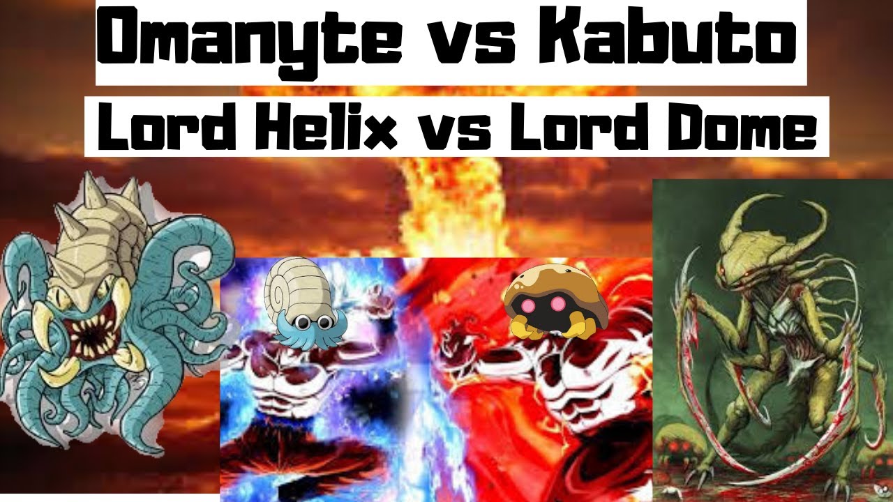 Series finale, Lord Dome VS Lord Helix final showdown (omanyte vs kabuto)