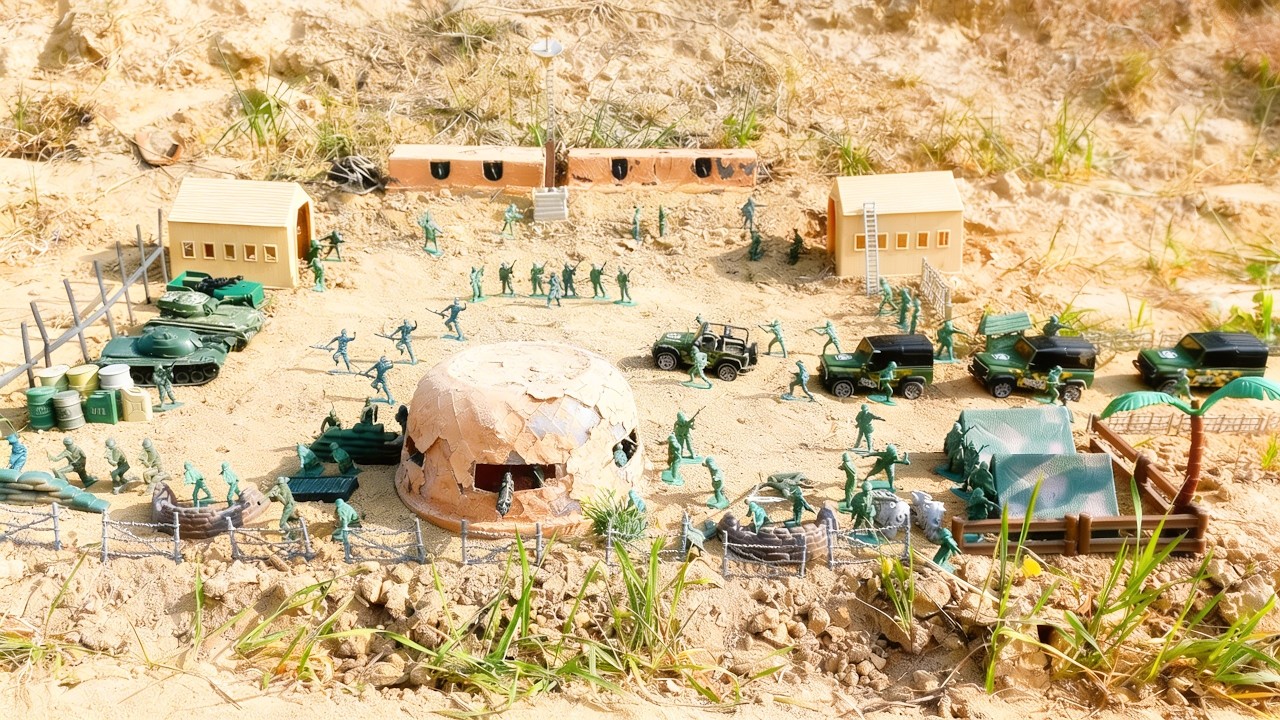 Army Men: Grey Army vs Green Army War | Epic Stop Motion Battle