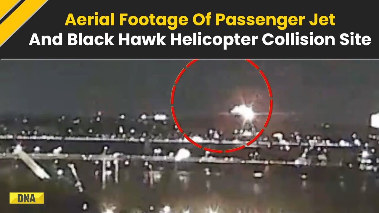 Washington Plane Crash Video: Deadly US Plane-Helicopter Collision Before Crash Killing 18 On Cam