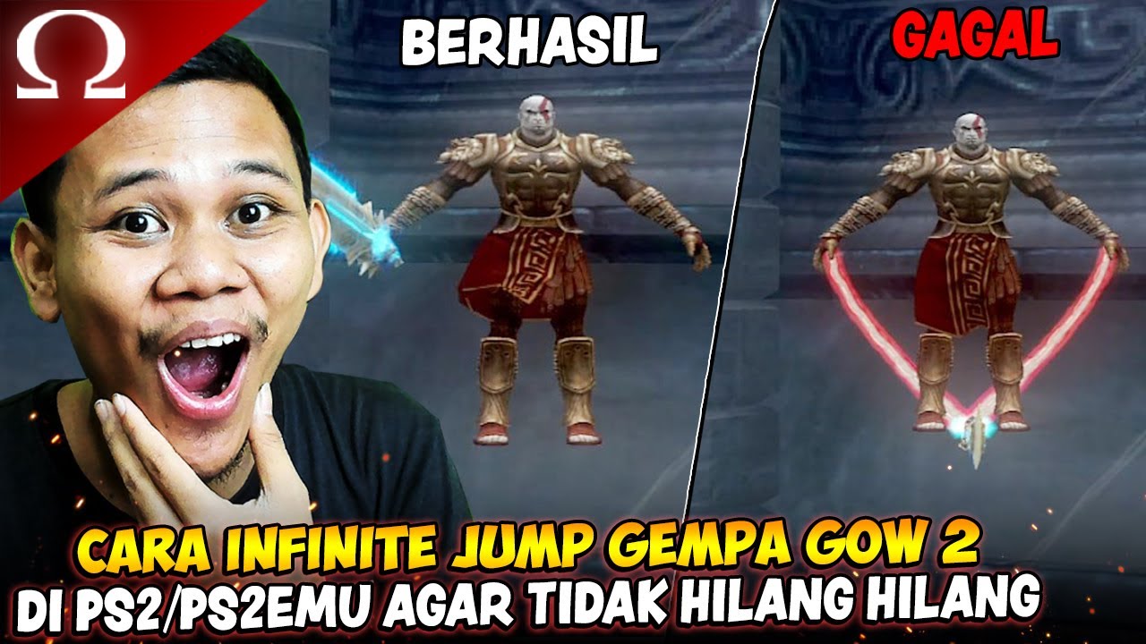 CARA INFINITE JUMP ATLASQUAKE (GEMPA) GOD OF WAR 2 DI PS2/PS2EMU AGAR SENJATANYA TIDAK HILANG HILANG
