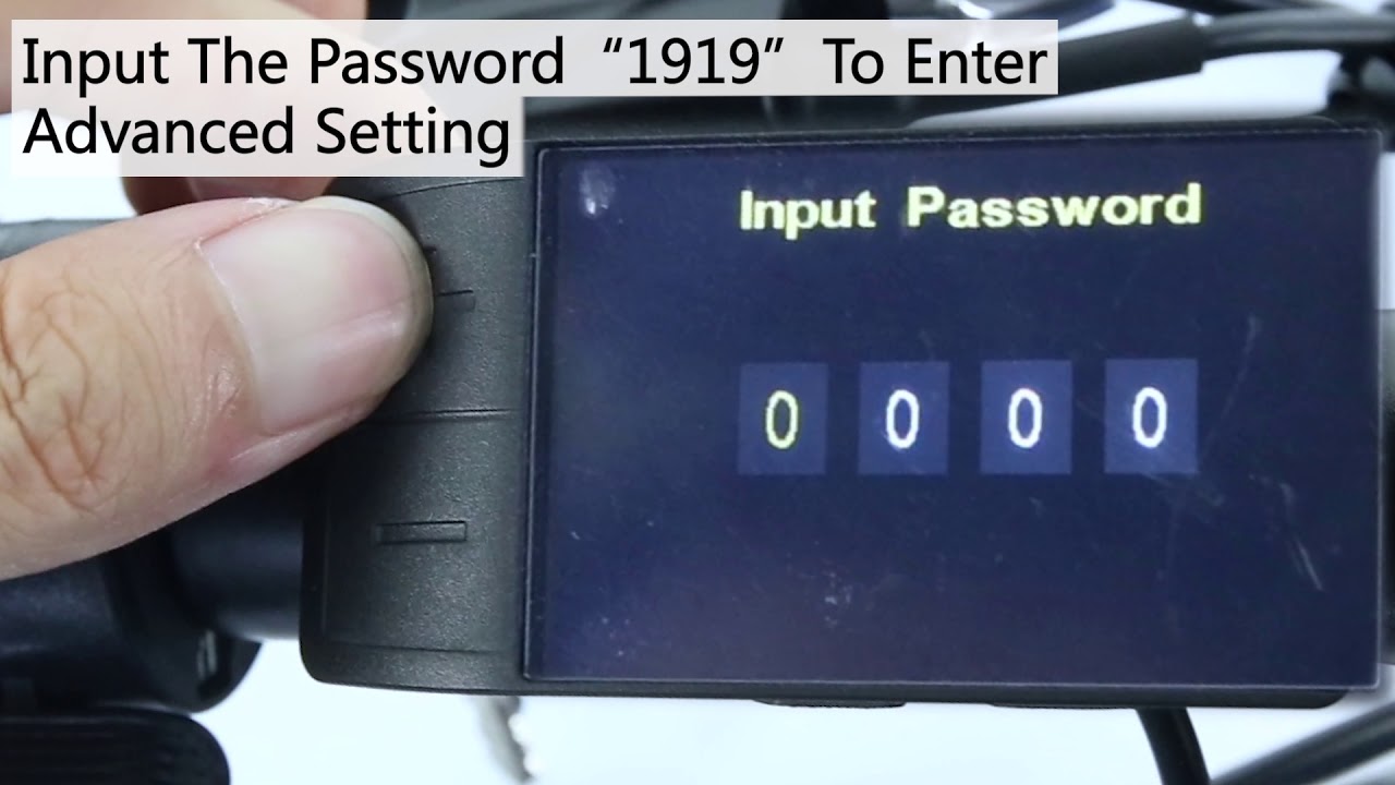 How to set the Bafang HMI Color Display 500C
