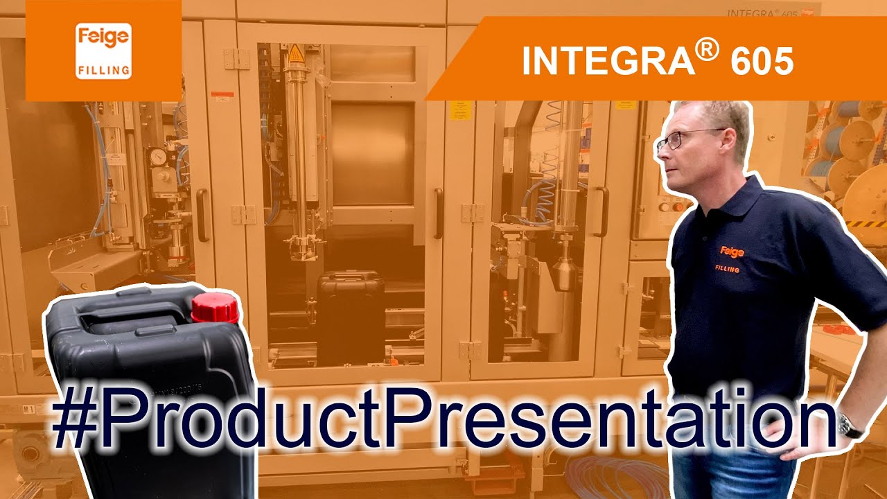 View inside automatic canister filling machine INTEGRA® 605 English version