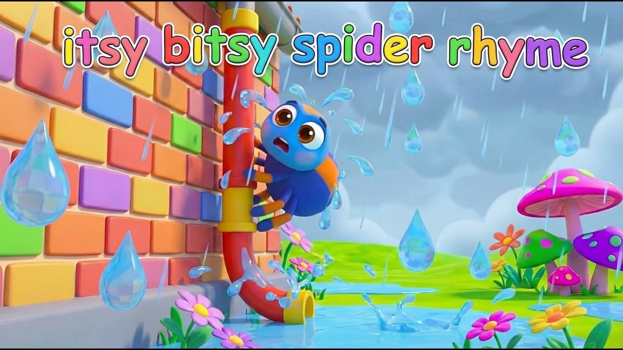 Маленький паучок 🕷️ | Детская песенка для детей | Веселая песенка-мультфильм для детей | песенка ...