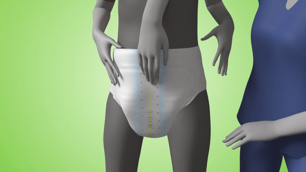 Technique de pose Tena : Tena Slip debout