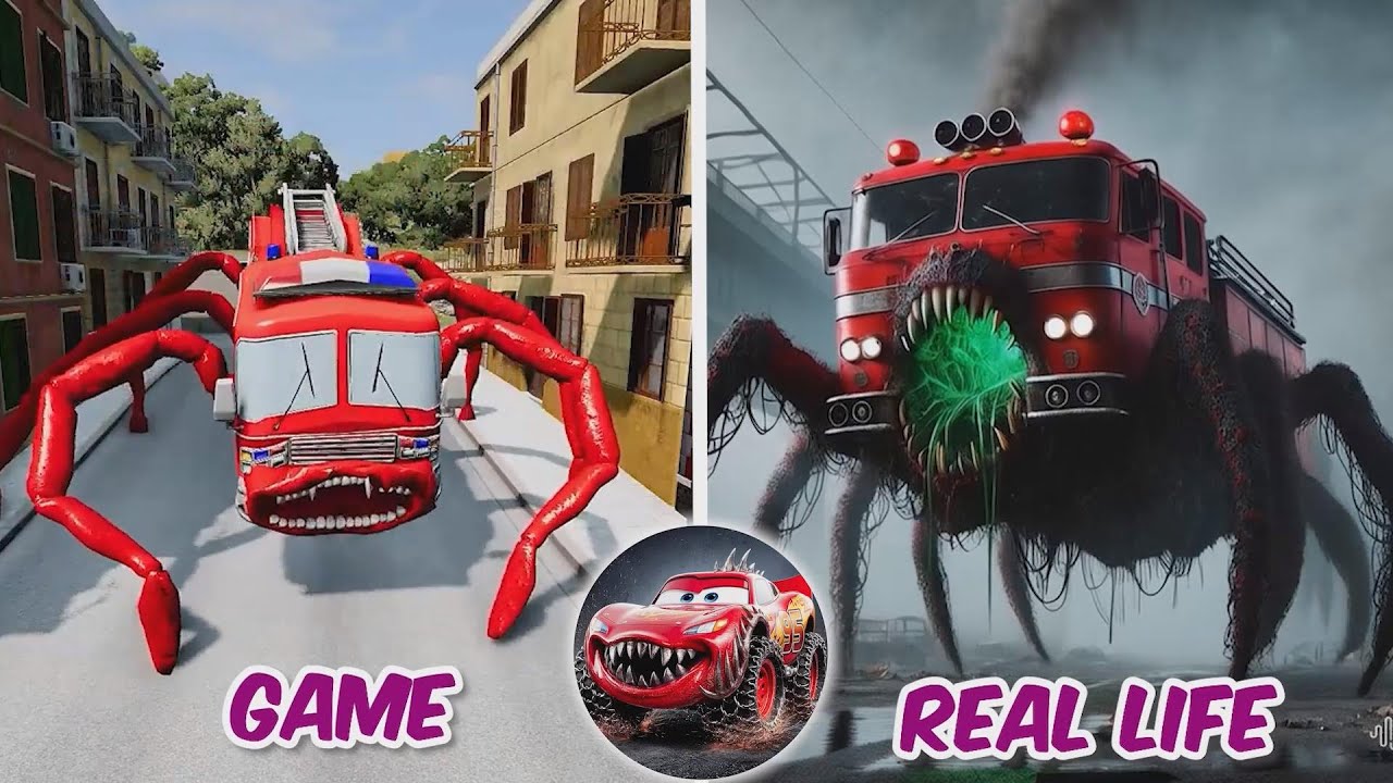 Fire Truck Head Eater Monster In Real Life | All Eater Monster | Guess The Monster's Voice