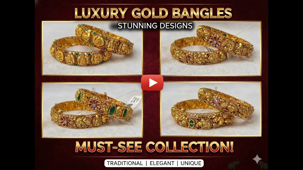 Temple bangles part 1  #womenbangles #antiquejewellery