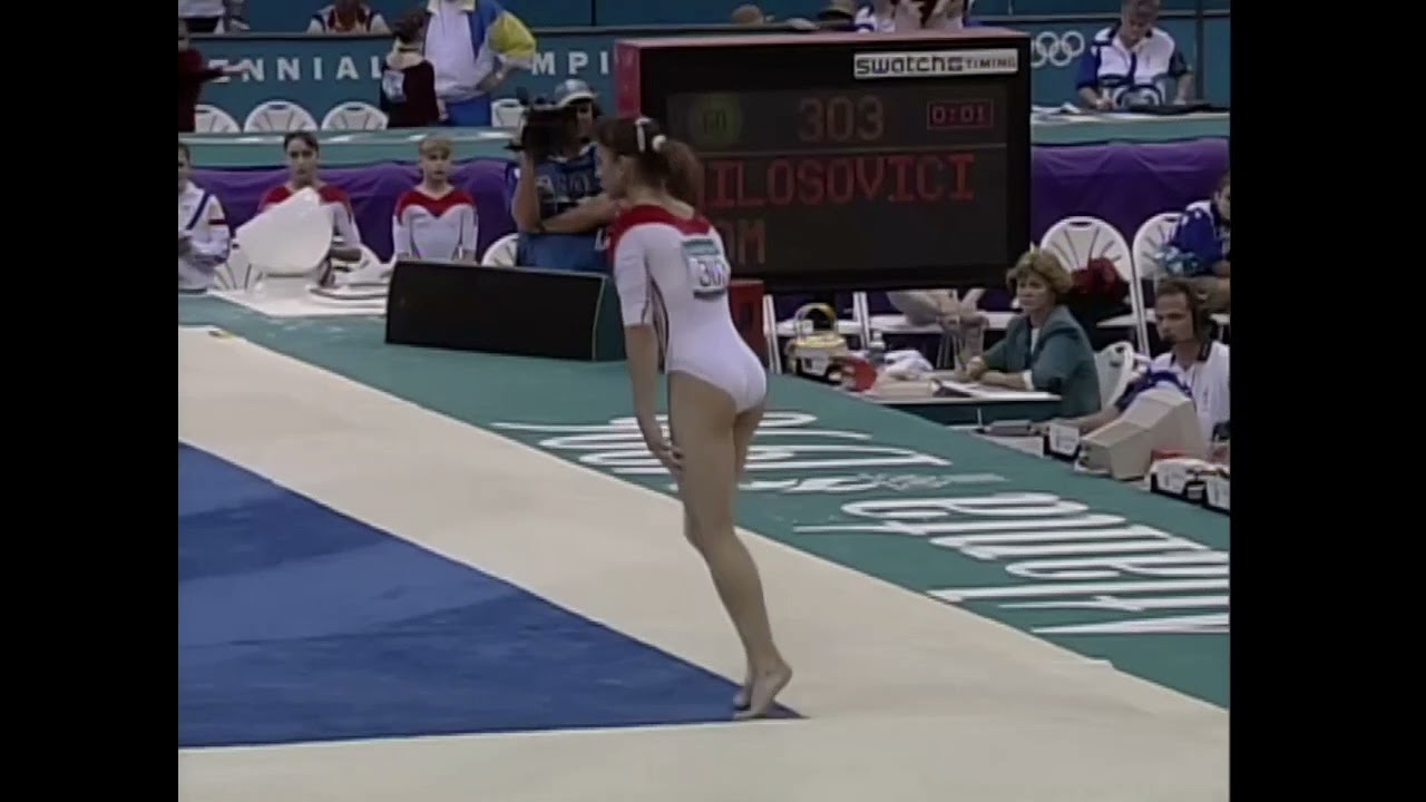 (No commentary) Lavinia Milosovici FX Optionals 1996 Olympics