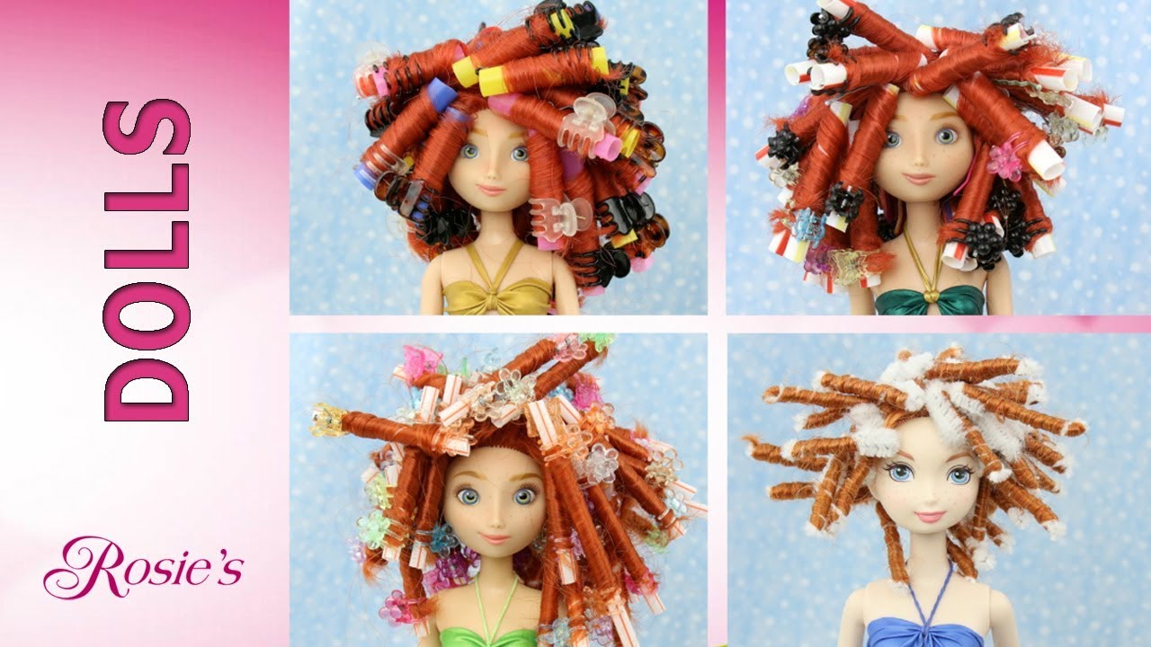 Disney Merida Multi Doll Makeover - Hair Repair and Re-curling