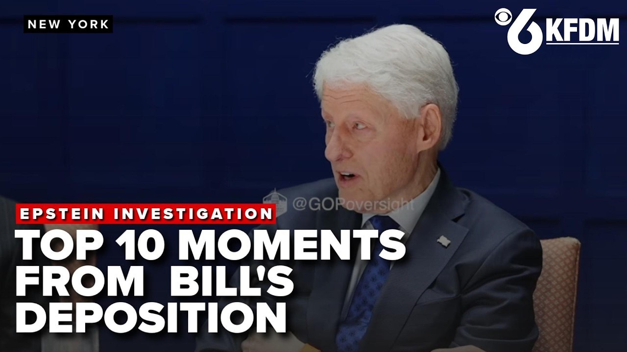 10 MOMENTS you can't miss from Bill Clinton's EPSTEIN DEPOSITION
