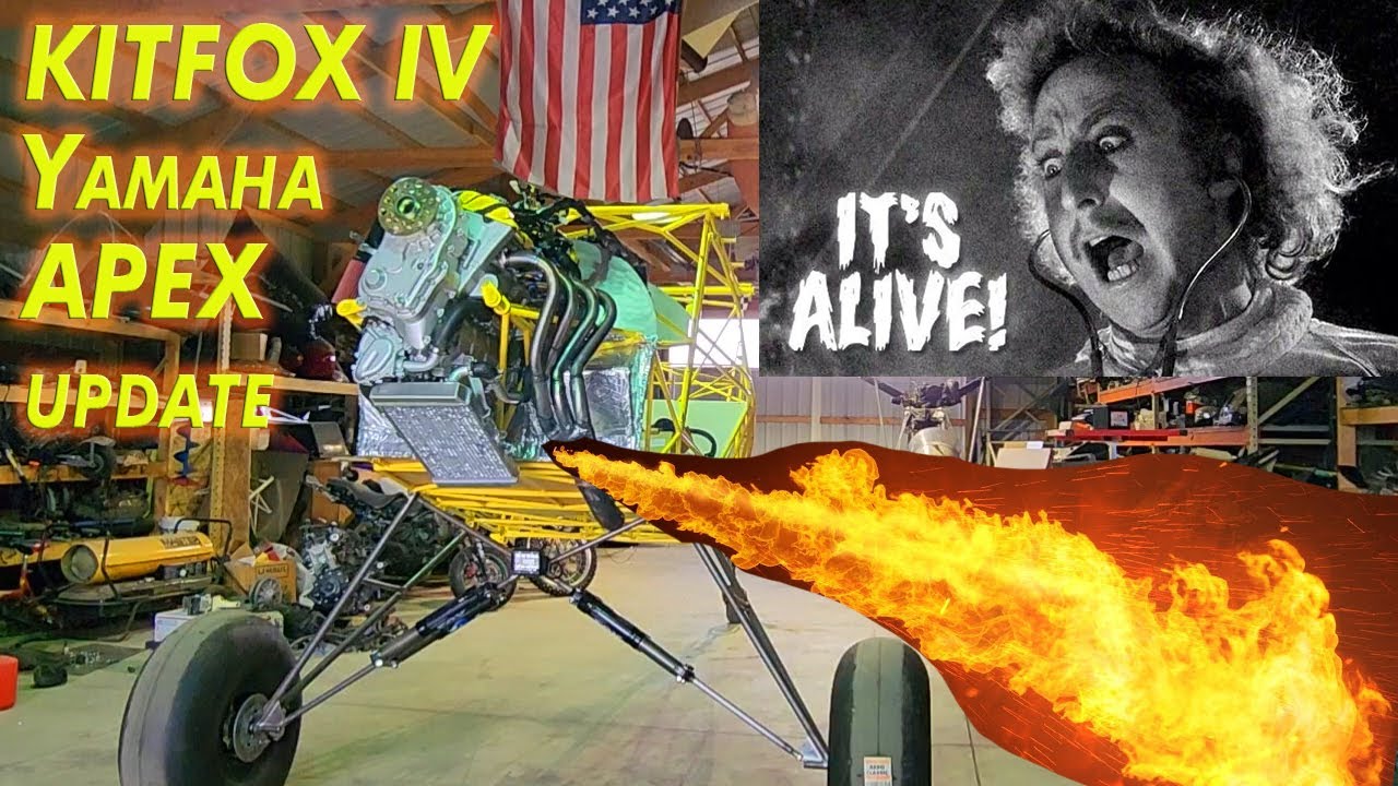 Yamaha Apex Airplane - Kitfox IV запускается!!! Обновление!