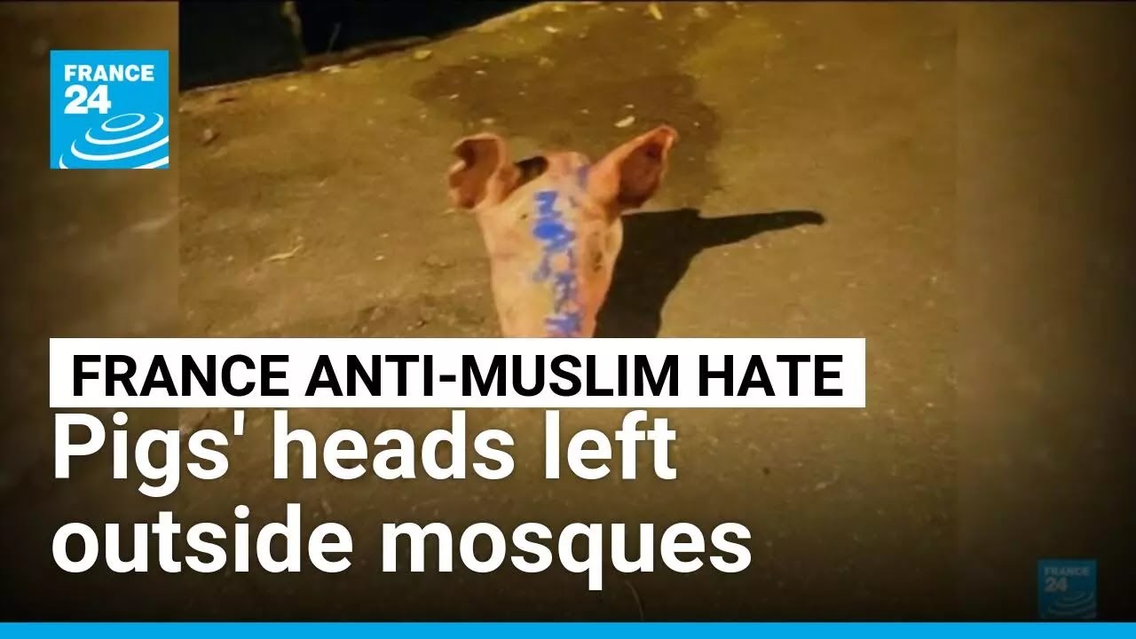 Pigs' heads left outside mosques in Paris region &bull; FRANCE 24 English