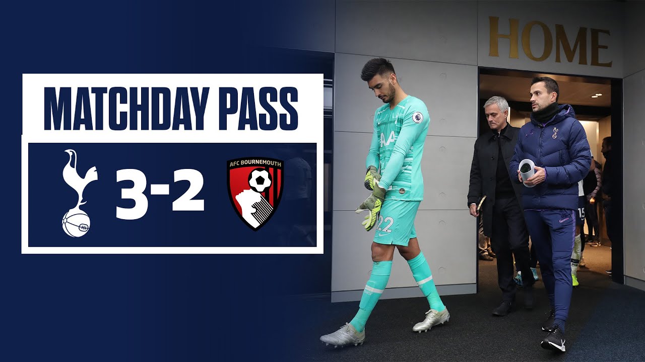 MATCHDAY PASS | TUNNEL CAM | SPURS 3-2 AFC BOURNEMOUTH