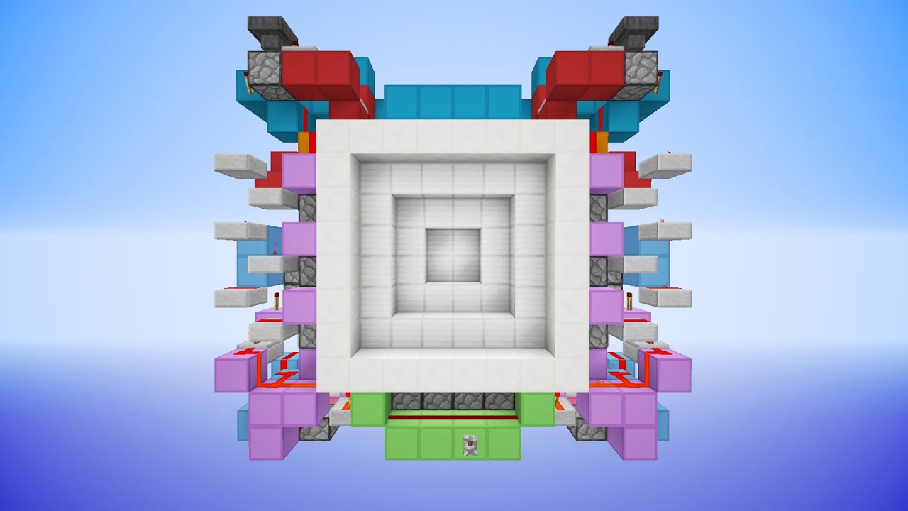 Minecraft: HUGE 6x6 Piston Vault Door [Tutorial]