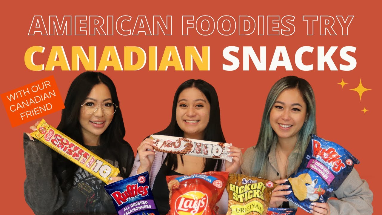 American FOODIES Trying Canadian Snacks For The FIRST TIME!!! With Our Canadian Friend
