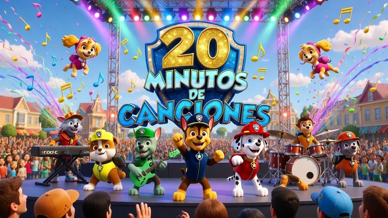 20 mintos de canciones divertidas | Canciones Infantiles | Patrulla Canina | ABC y 123 con Amigos