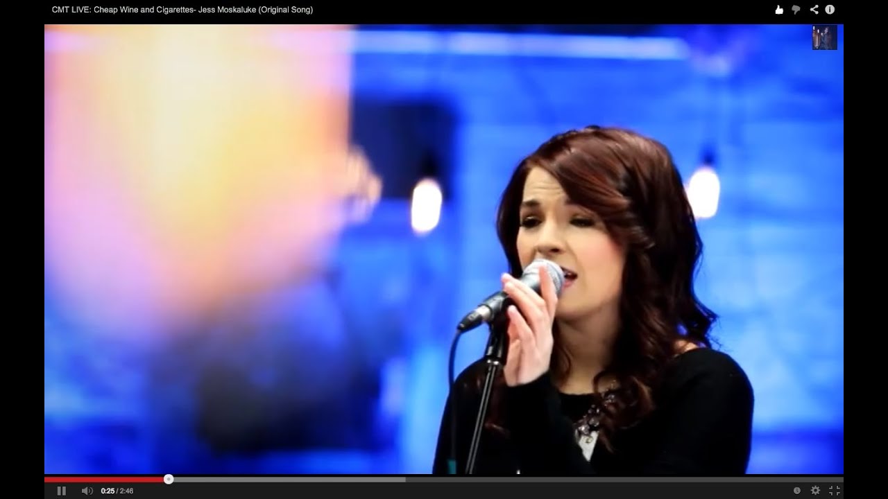 CMT LIVE: Cheap Wine and Cigarettes- Jess Moskaluke (Original Song)