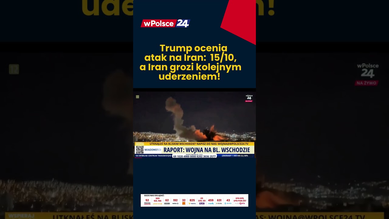 Trump ocenia atak na Iran: 