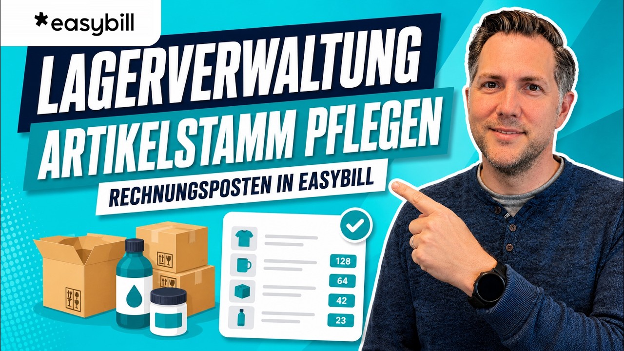Lagerverwaltung und Artikelstamm pflegen | Rechnungsposten in easybill