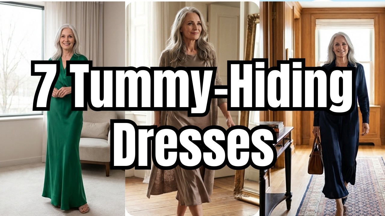 7 Elegant Dresses for Women That Hide a Tummy — No Girdle Required!