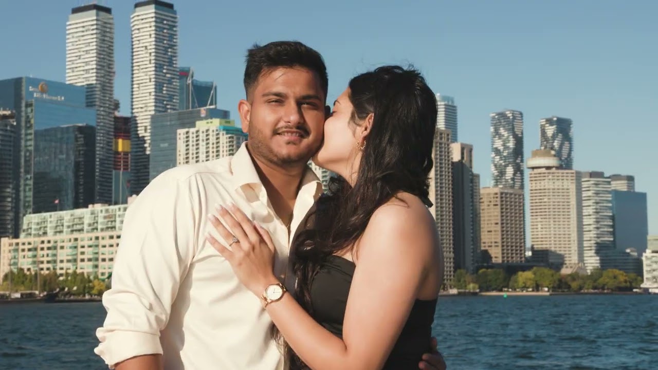 Luxury Yacht Proposal in Toronto | Yash’s Surprise Engagement in Front of CN Tower