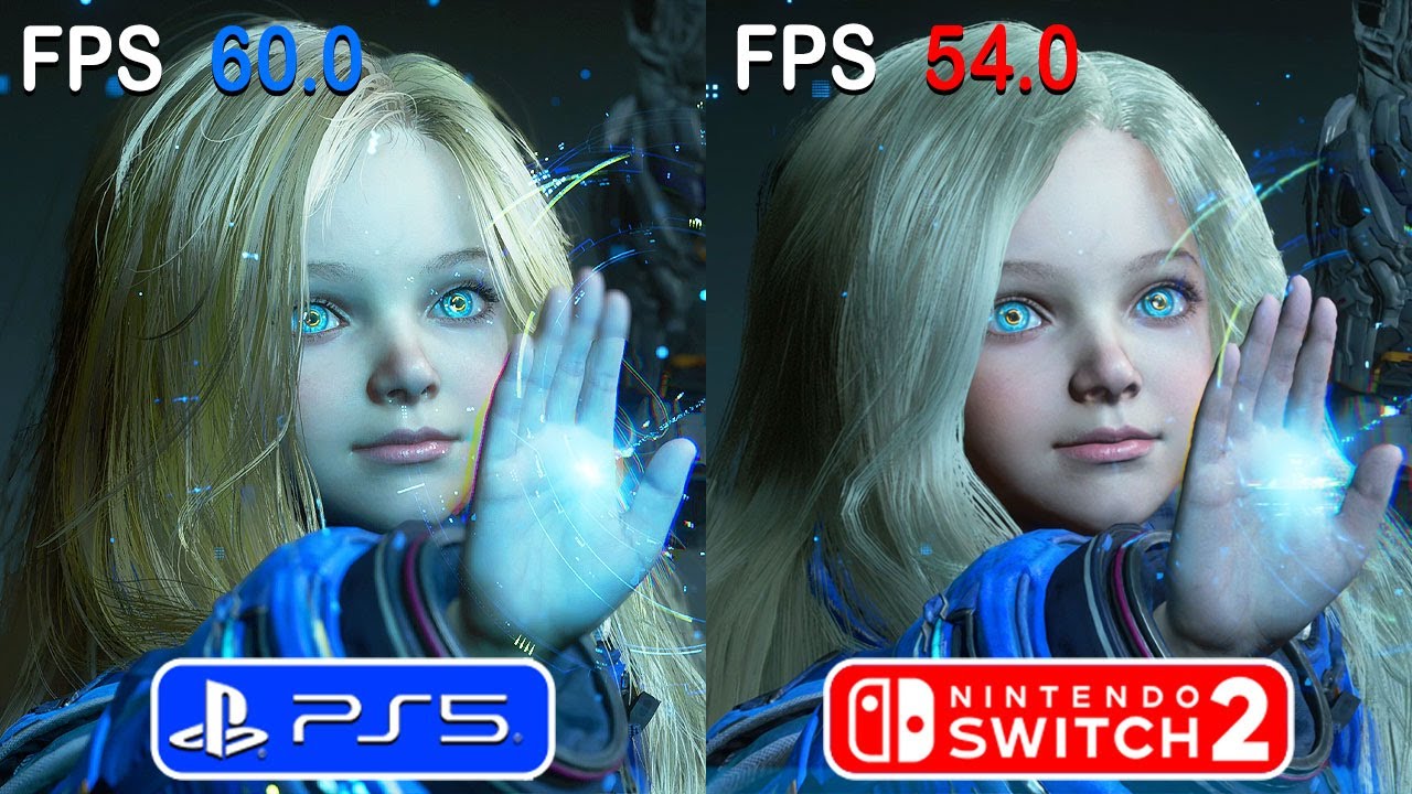 Pragmata - PS5 vs SWITCH 2 Graphics & Frame Rate Comparison