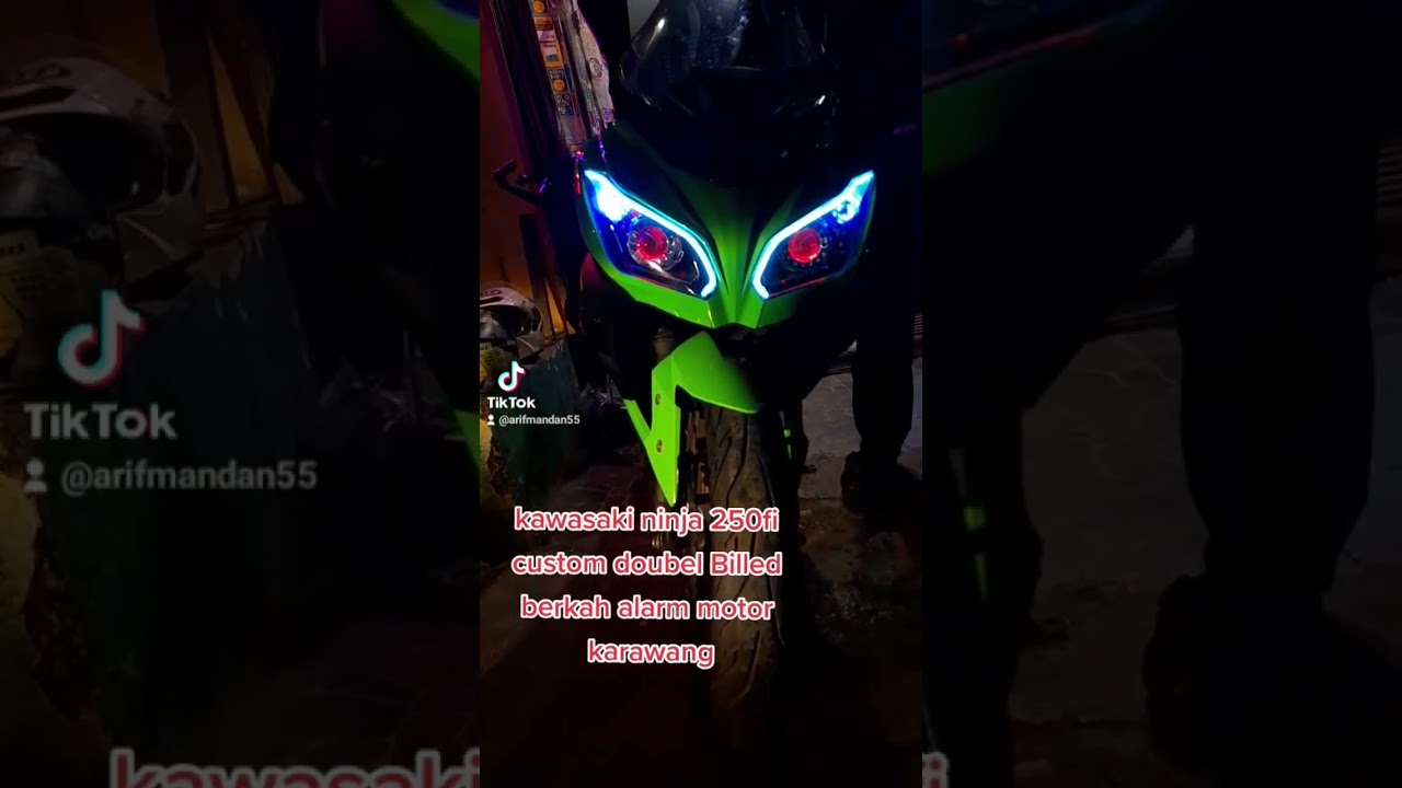 kawasaki ninja 250fi custom lampu billed