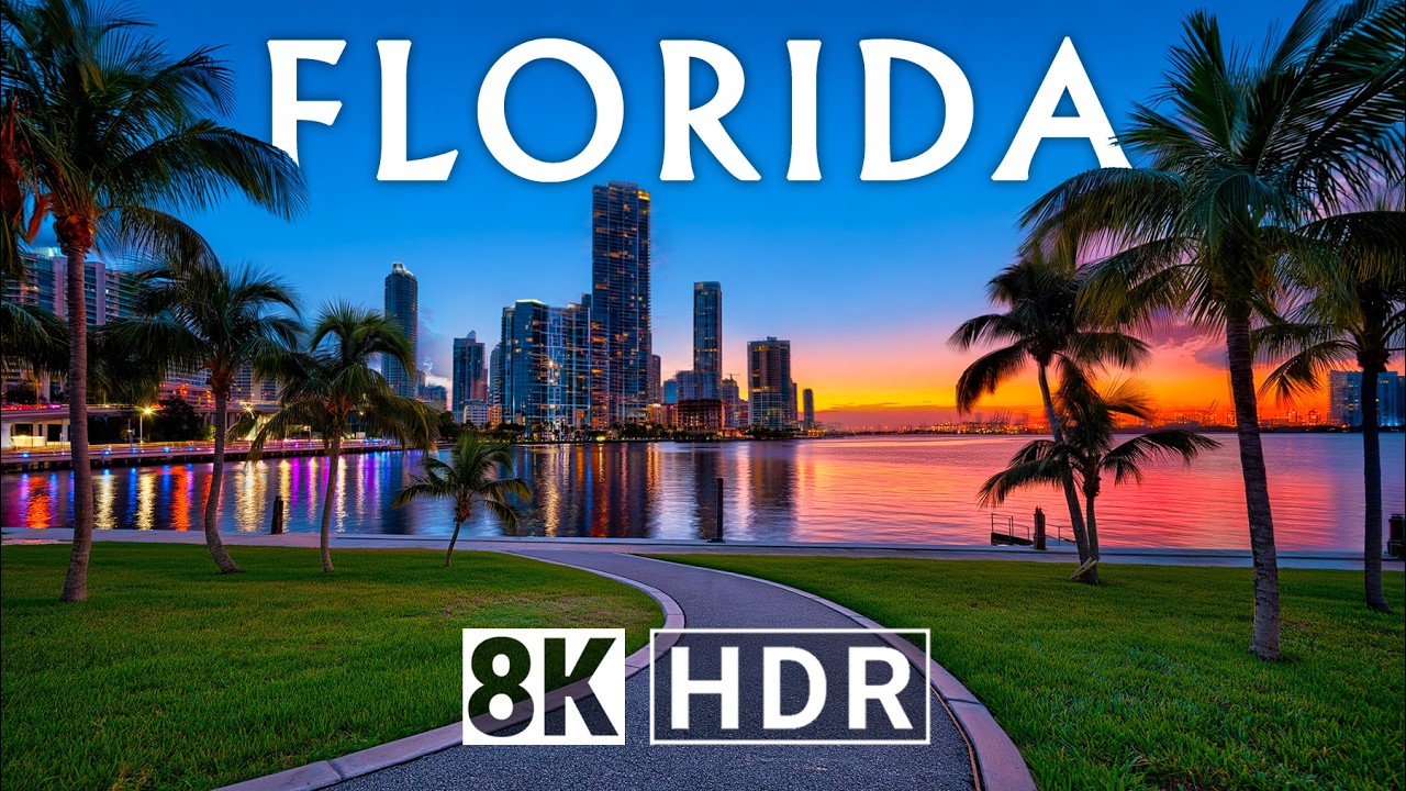 FLORIDA In 8K &ndash; Miami Skyline, Beaches Views & Luxury Life | HDR Dolby Vision&trade; 60FPS (QLED Demo)