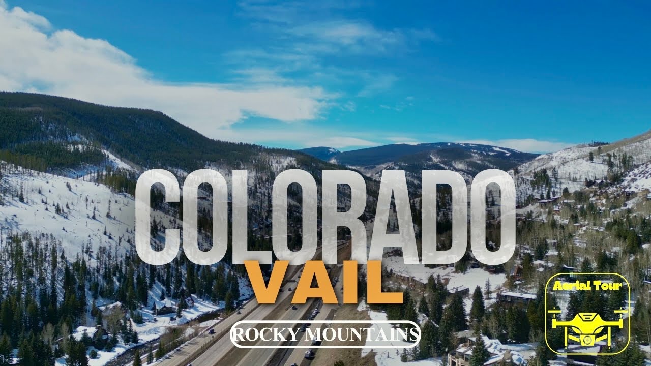 4K Winter Wonderland: Stunning Aerial Drone Views of Vail, Colorado