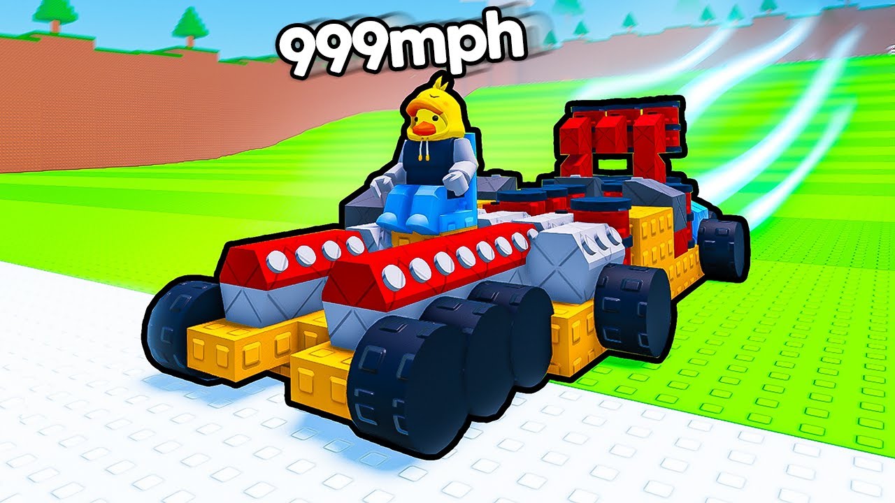 Я построил САМУЮ БЫСТРУЮ МАШИНУ В МИРЕ в Roblox Построй машину!