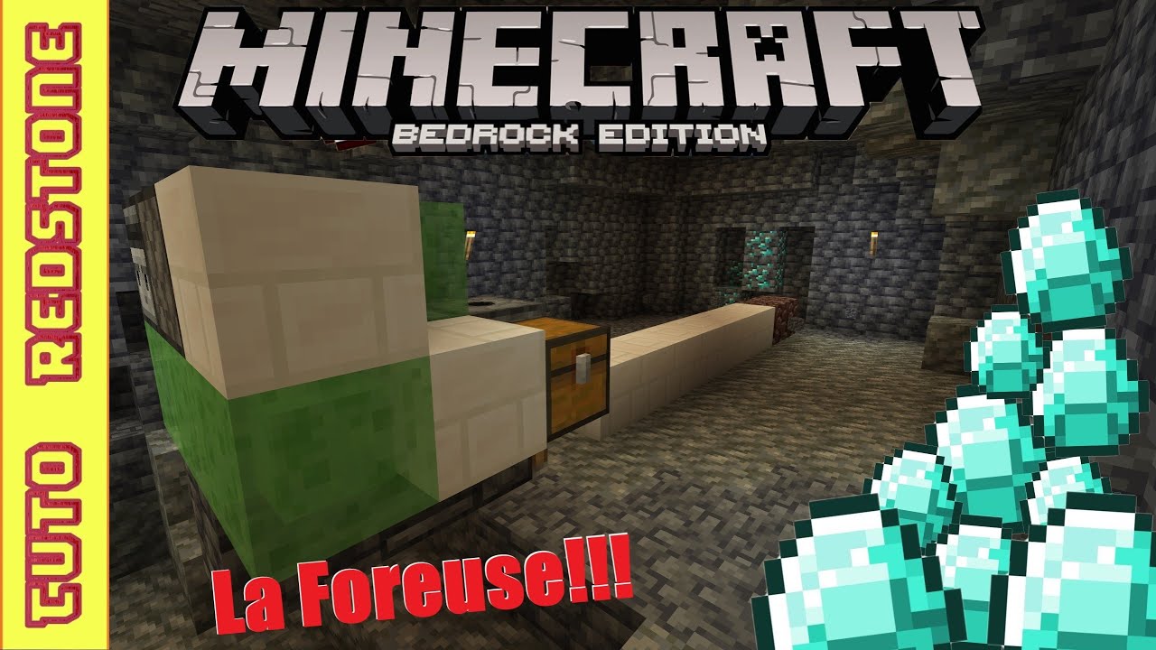 Comment fabriquer une foreuse Minecraft 1.20 MCPE, Switch, PS, Xbox, PC!!