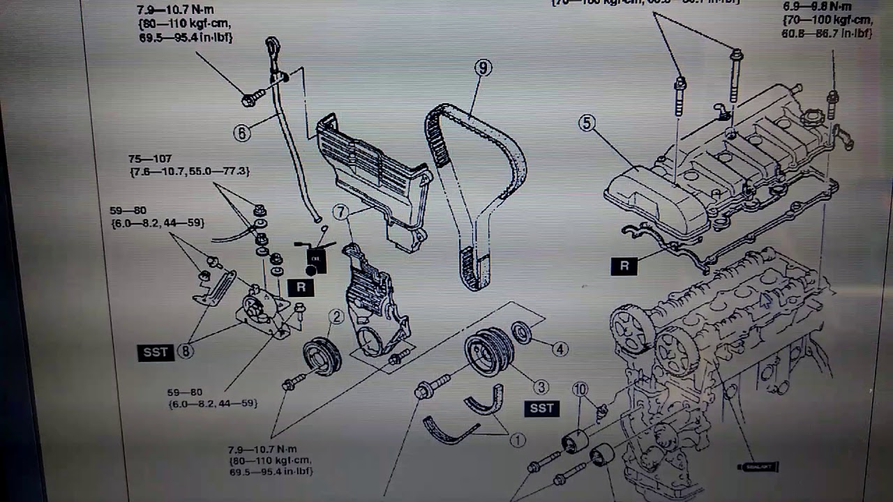 Ford laser colocando correa de tiempo y poner en tiempo