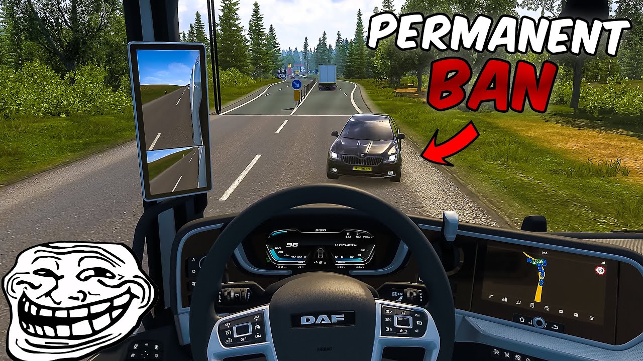 IDIOTS in Trucks #12 | TROLLER gets BANNED | Funny Moments - ETS2MP