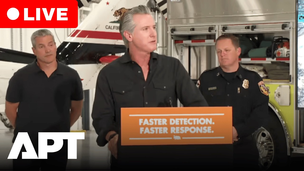 LIVE: Gov. Gavin Newsom Highlights California's Firefighting Technology Investments | APT