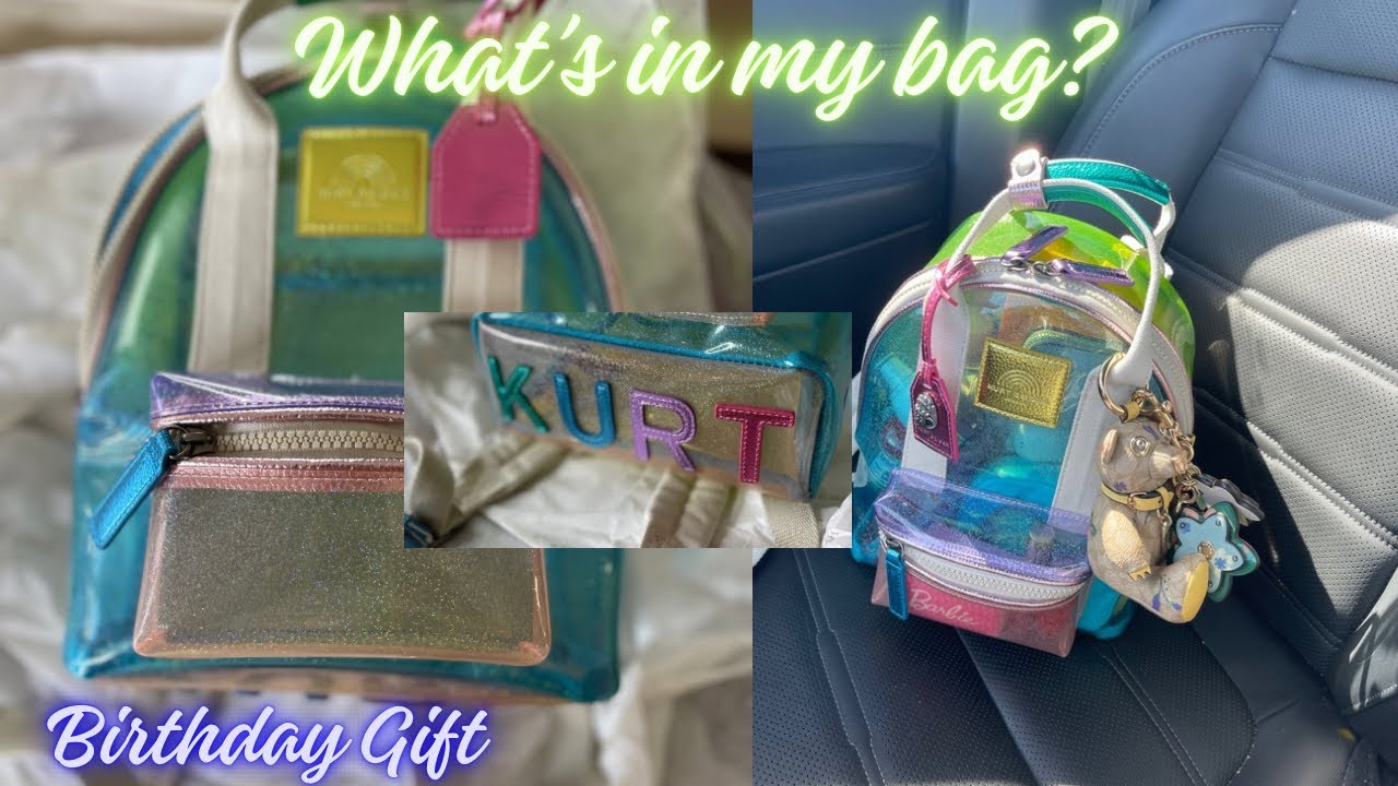 What’s in my backpack? Kurt Geiger London Vinyl Small Southbank Backpack & Birthday Gift