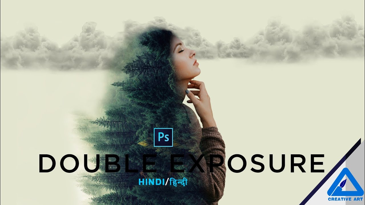 Photoshop Hindi | Double exposure poster