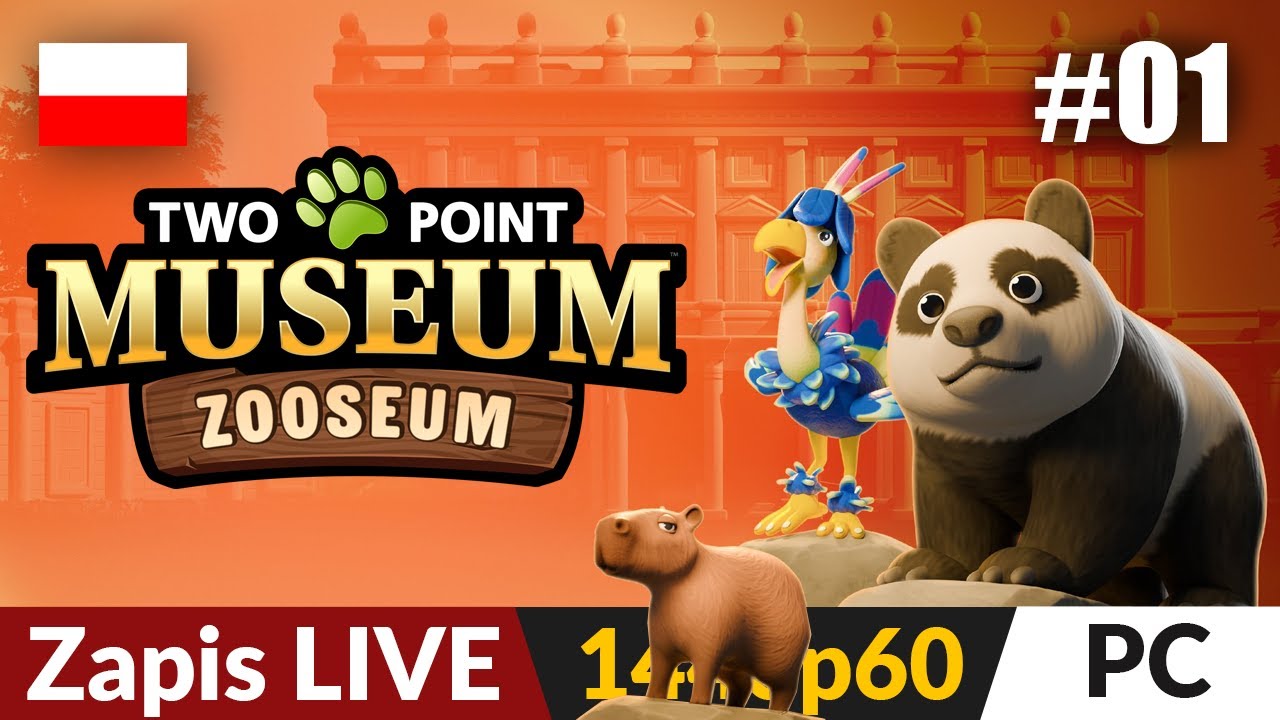 Two Point Museum: Zooseum DLC PL 📜 DLC - LIVE #1  🏛️ Dodatek z ZOO