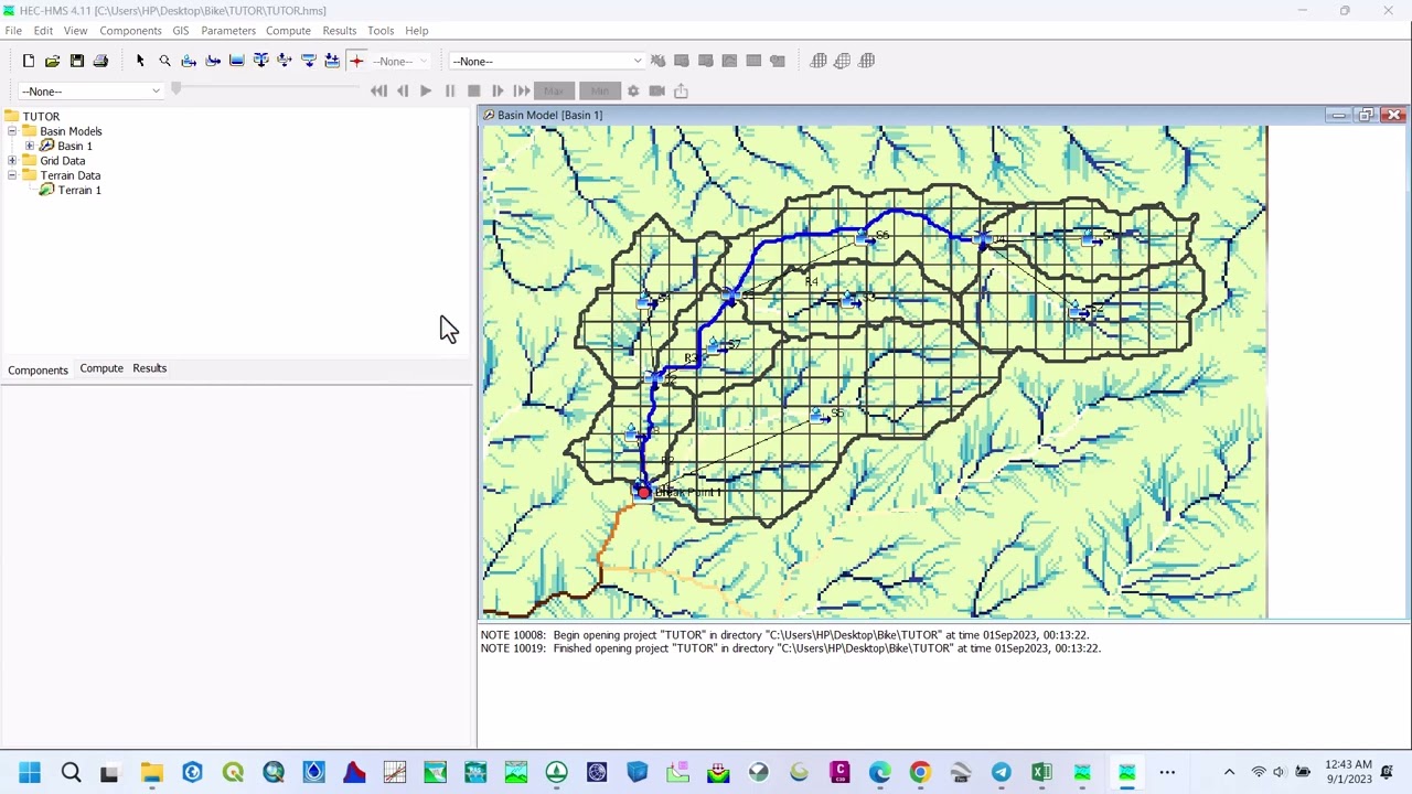 Gridded CN III method for HEC HMS model