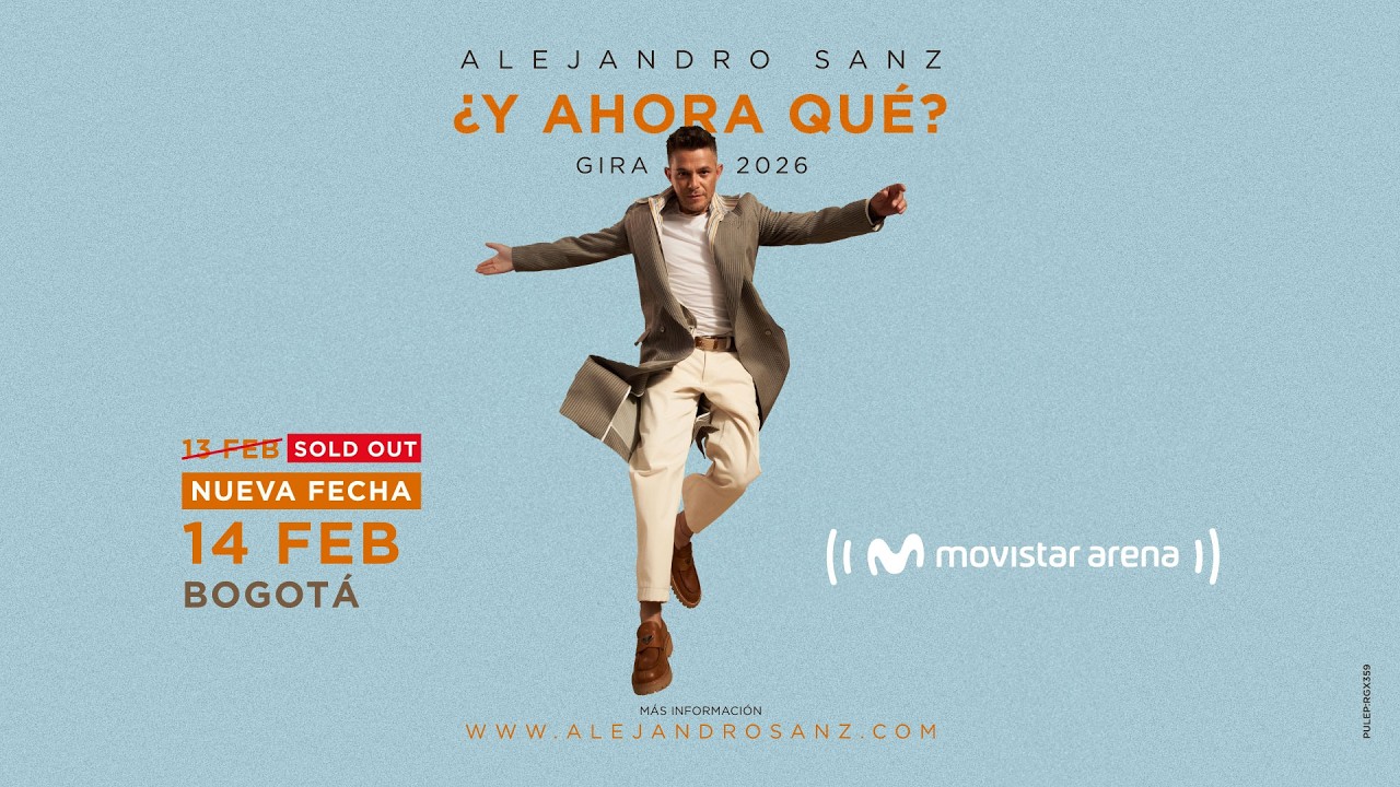 Alejandro Sanz en Bogotá 🇨🇴 | Comenzó la gira “Y Ahora Qué?” 💔✨ 14 de Febrero